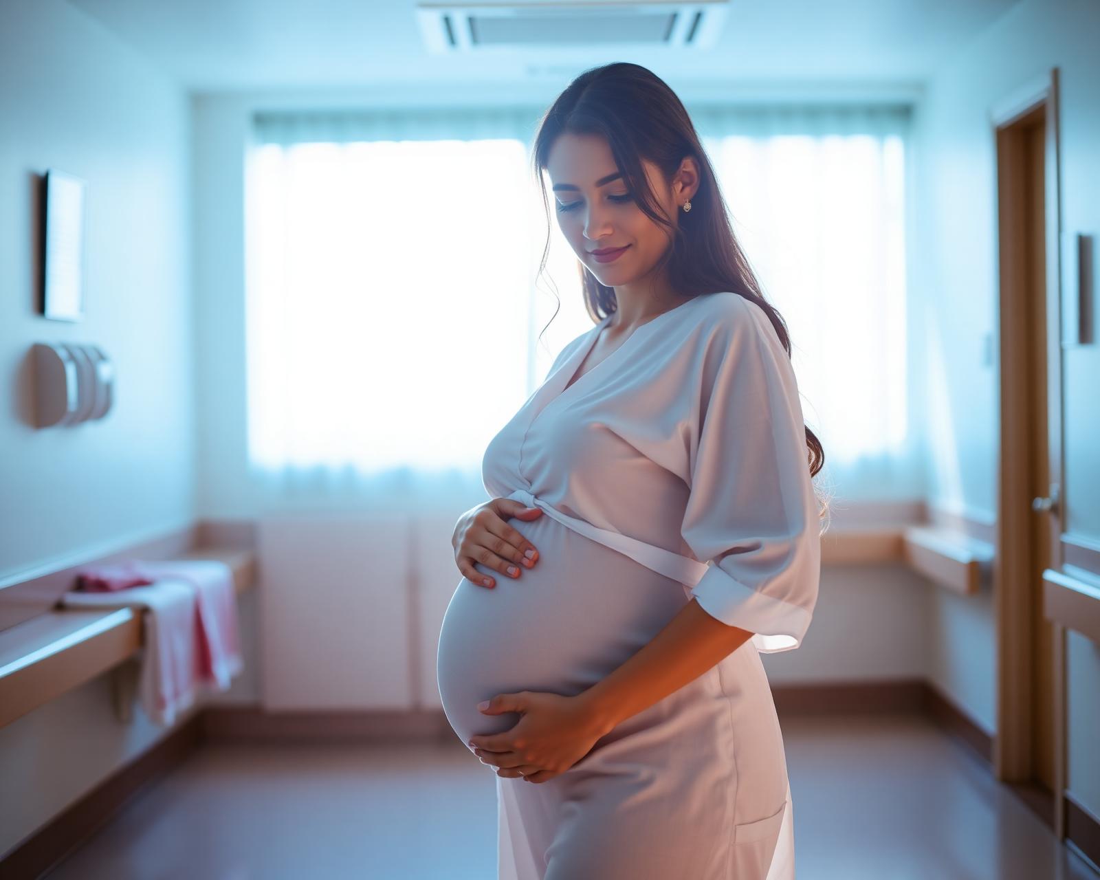 Mother-to-be at Prashanth Fertility